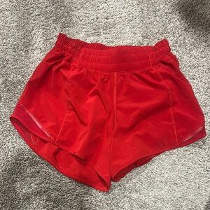 Lululemon Athletica Red Athletic Shorts Lightweight Performance
